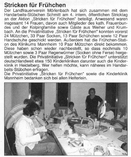 Frühchenstricken